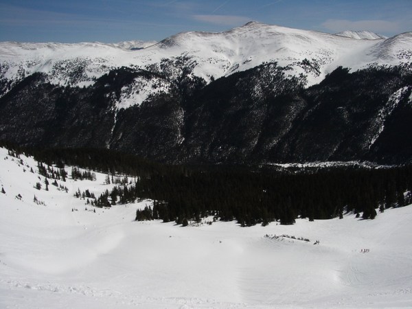 pic looking up the bowl