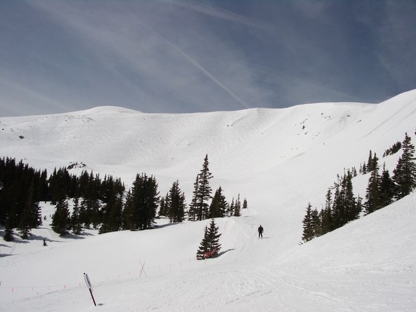 pic looking up the bowl